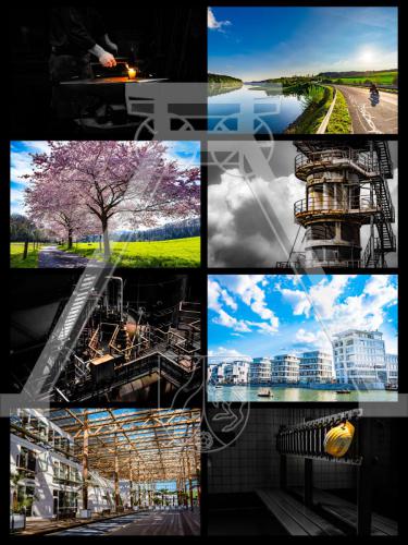 Collage Kontraste im Ruhrgebiet